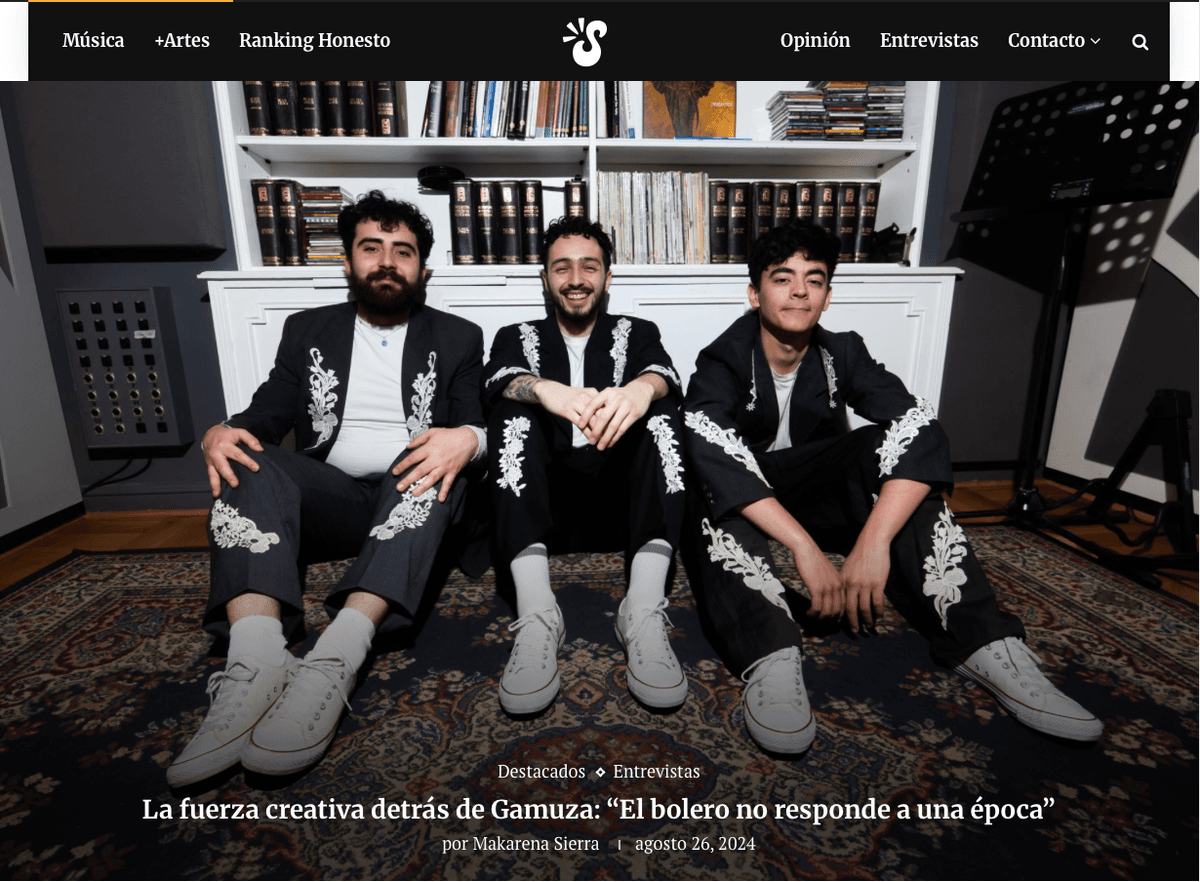 La fuerza creativa detrás de Gamuza: «El bolero no responde a una época»