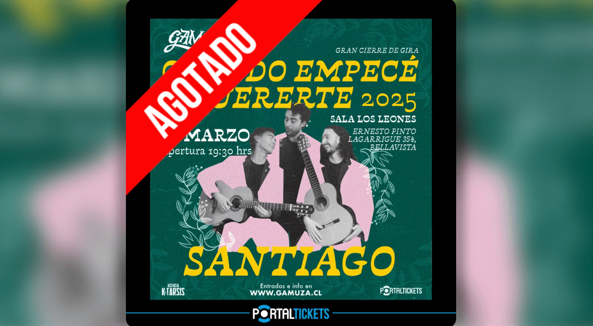 Gamuza cierra su primera gira nacional con gran show en Santiago